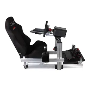 Perfil de alumínio personalizado 3090 Racing Game Simulator Volante Assento Suporte Simracing Cadeira DIY Sim Racing Cockpit Sim Rig