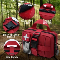 Trousse de traumatologie personnalisée IFAK, sacoche utilitaire médicale multifonction pour premiers secours, accessoires de sac à dos, sac de rangement en nylon avec fermeture éclair et sangle en T, résistant à l'eau