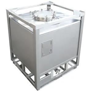 Chemical Raw Material Storage Tank Stainless Steel IBC Tote Tank Metal Container