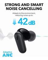 Audífonos Inalámbricos Soundcore R50iNC TWS con Cancelación Activa de Ruido, 45 Horas de Reproducción, Resistentes al Agua, con Base de Carga para Deportes
