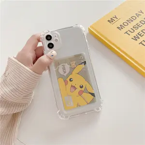 Sleek clear Drop Proof handphone casing For Xiaomi Redmi Note 10 Pro anti-scratch phone back cover cases with id card slot