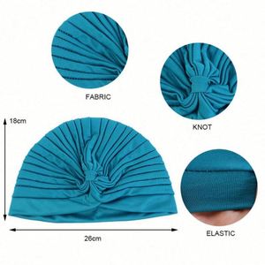 Venta al por Mayor de Accesorios para el Cabello Multifuncionales de Moda para Exteriores, Juego de 3 Turbantes de Poliéster RTS, Pañuelos para la Cabeza Musulmanes, Gorros de Color Sólido - Product Image 4