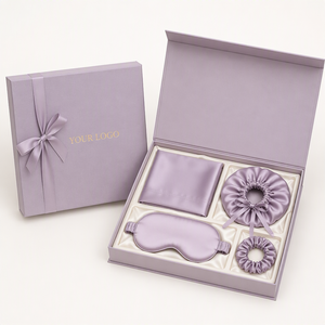 Set Regalo Federe in Seta di Gelso 100% 16 22 25 Momme con Cerniera e Logo, Certificato Oeko-Tex, con Scatola - Product Image 2