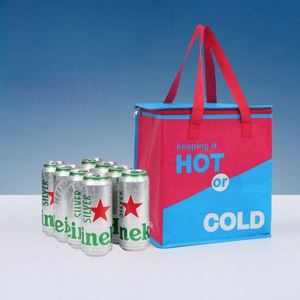 PP Woven Large Promotional <b>Cooler</b> Bags With Imprinted Logo Insulated Eco-<b>Cooler</b> Totes Factory Price - Product Image 3