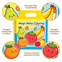 Buku Mewarnai Air Ajaib Ramah Anak Tidak Beracun, Kit Menggambar Bersih Dapat Digunakan Kembali, Pola Hiasan Cerah, Mainan Aktivitas Prasekolah