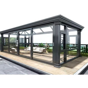 Serres en verre de haute qualité sur mesure, toutes saisons, maisons préfabriquées bon marché, toit en verre aluminium, enceintes de patio, kit de véranda - Product Image 5