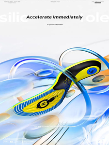 Plantilla Deportiva Antideslizante con Soporte para el Arco del Pie, Silicona TPU EVA, Antideslizante, Antitorsión, Antiesguinces, para <span class=keywords><strong>Zapatos</strong></span> de Bádminton - Product Image 4