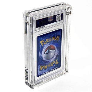 Support de présentation pour cartes de sport en acrylique de qualité supérieure de 8 mm d'épaisseur, classé <span class=keywords><strong>PS</strong></span>/BGS, avec aimant puissant pour l'affichage de cartes TCG <span class=keywords><strong>Pokemon</strong></span> PSA - Product Image 1