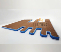 Bateau gonflable Plates-formes de bain Île Flottant Jetski Radeau Gonflable Feuille Jet D'eau Ski Dock Flotteurs Plate-forme avec Échelle