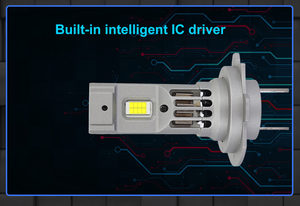 Phares de moto h7 à LED de conception de phares de véhicule neufs uniques avec une température de couleur de 6000 à 6500K - Product Image 2