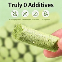 Bâtonnets de herbe pour chat lyophilisés, 10g par paquet, contrôle naturel des boules de poils, favorise la digestion, sans additifs, friandise quotidienne saine pour chats