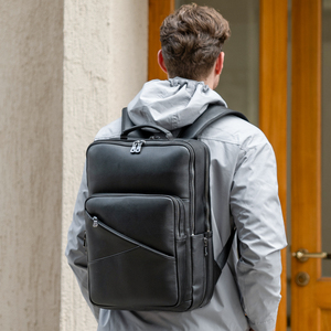 <span class=keywords><strong>Mochila</strong></span> de Cuero Genuino de Vaca para <span class=keywords><strong>Hombre</strong></span> para Portátil y Escuela en <span class=keywords><strong>Piel</strong></span> de Plena Flor - Product Image 6