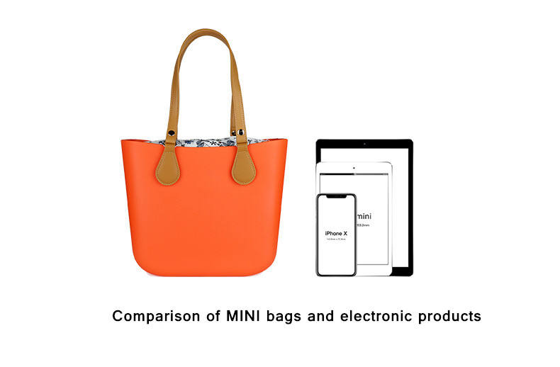 Moda impermeable señoras mujeres bolso de compras de silicona