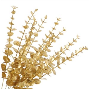 Guanyi - Hojas de Eucalipto Artificiales de 38 cm, Tallo Único de Plástico, Decoración para Bodas, Arreglos Florales, Decoración del Hogar - Product Image 4