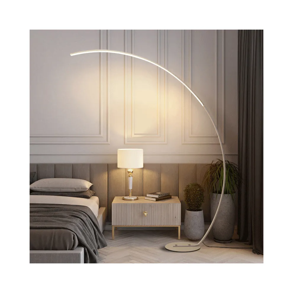 Modern simple LED floor lamp Nordic fishing living room bedroom sofa lamp designer model room art lamp