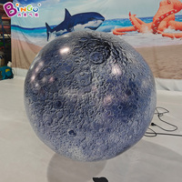 Modèle de système solaire gonflable lumineux personnalisé, boule de lune LED, ballon publicitaire géant gonflable de la planète Terre pour la décoration