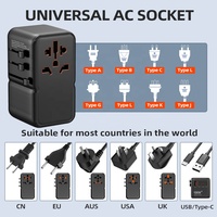 Chargeur rapide personnalisé d'usine Worldplug Port USB universel de type C adaptateur de voyage chargeur d'alimentation pour téléphone portable Macbook