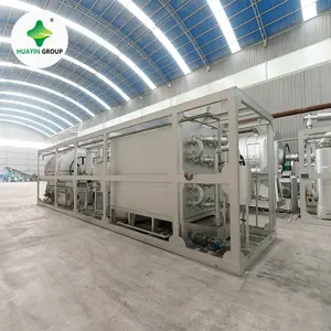 Huayin set pirolisis, sistem tanaman pirolisis mini, mesin limbah 1 ton