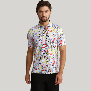 Nuevo Diseño al por Mayor, Camisetas Polo Personalizadas con Logotipo, Camisetas Polo Amarillas de Manga Corta para Hombre, Ajustadas, de Secado Rápido, para Golf - Product Image 1