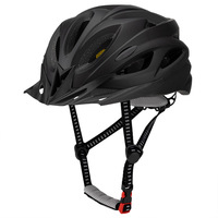 Casque de vélo unisexe Shinmax avec feu arrière détachable, visière pare-soleil, léger, réglable, en éponge, pour adultes et jeunes