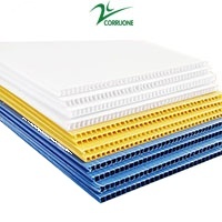Feuilles de plastique ondulé en polypropylène Coroplast, directement de l'usine, avec services de découpe et de moulage personnalisés