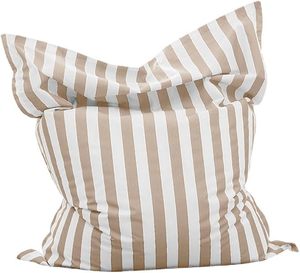 Housse de <span class=keywords><strong>pouf</strong></span> flottant à rayures pour piscine - Housse de <span class=keywords><strong>pouf</strong></span> flottant pour piscine, grand <span class=keywords><strong>pouf</strong></span> d'extérieur, taille adulte, sans rembourrage - Product Image 3