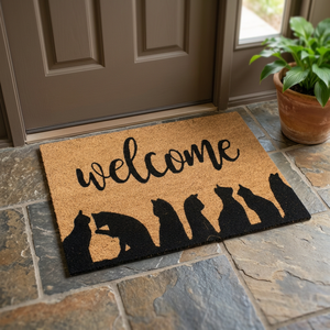 New Rectangle PVC Backed Coir <b>Mat</b> Machine Made Anti Slip Washable Durable Eco-Friendly Modern Solid Color Medium Thickness - Product Image 3