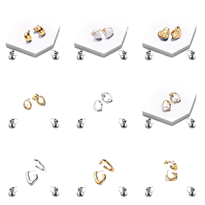 2025 nuevos <span class=keywords><strong>pendientes</strong></span> de oreja en forma de <span class=keywords><strong>corazón</strong></span> de plata 925 de alta calidad pluma media luna estrella perla gancho patrón de borla de moda para regalos - Product Image 1