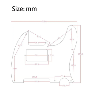 Battipenna per Chitarra TL a 8 Fori, Bianco a 3 Strati, con Struttura per Pickup Humbucker, per Componenti Chitarra Fai da Te - Product Image 6