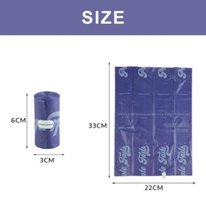 Sac à déchets en plastique PE 100% biodégradable personnalisé sans noyau, sac à excréments pour chien, sac à déchets pour animaux de compagnie avec parfum - Product Image 3