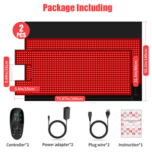 Tratamiento de cuerpo completo de gran tamaño Sleeping <span class=keywords><strong>Bad</strong></span> 660NM 850NM Near Infrared LED Red Light Therapy Bed - Product Image 5