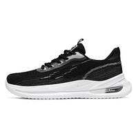Chaussures de course respirantes en maille volante à lacets pour hommes, grandes tailles 39-45, amortissantes, polyvalentes, mode décontractée, pour le voyage