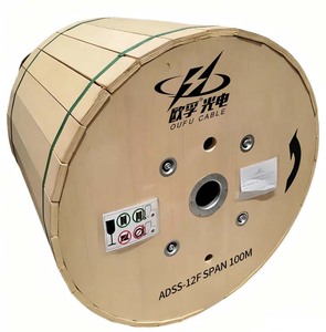Cable de <span class=keywords><strong>Fibra</strong></span> Óptica Aéreo OUFU de 24 Núcleos, 48 Núcleos, 6, 12, 48, 96, 144 Hilos, PE/AT, con Cubierta Simple, ADSS - Product Image 3