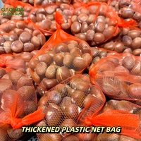 Extruded plastic gaasnetzak voor fruit, ui en knoflook