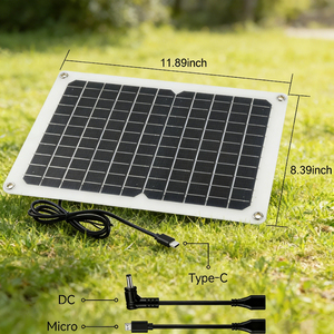 Panel Solar Pequeño de Alto Rendimiento, 10W, 16% de Eficiencia, Monocristalino, para Cámara, Bomba de Agua, Ventilador, Linternas de Camping, Alecter - Product Image 3