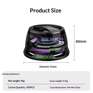 5.2 Kablosuz Dış Mekan Taşınabilir RGB LED Atmosfer Işığı Mini Subwoofer Hoparlör, Araba ve Ev İçin USB Bataryalı, Manyetik - Product Image 2