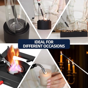 ولاعات إلكترونية مرنة طويلة الرقبة إبداعية كبيرة للغاية معدنية قابلة لإعادة الشحن - Product Image 5