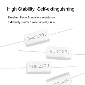 Résistance de puissance en ciment céramique d'origine SQP <span class=keywords><strong>5</strong></span> W 5w1rj 5w3r3j 5w10rj 5wr22j 5w47rj 5w220rj 5w330rj Ohm résistance au ciment de <span class=keywords><strong>5</strong></span> watts - Product Image 3