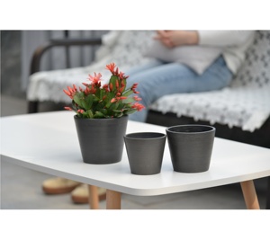 Macetas Decorativas <span class=keywords><strong>de</strong></span> Plástico Greenship <span class=keywords><strong>para</strong></span> Interiores y Exteriores, Macetas Grandes <span class=keywords><strong>de</strong></span> Madera y <span class=keywords><strong>Piedra</strong></span> <span class=keywords><strong>para</strong></span> Jardín, Superficie Lisa - Product Image 2