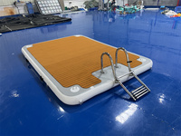 Drop Stitch Bain de soleil Teck Foam Deck Pad Floating Swim Air Raft Yacht Gonflable Water Jet Ski Dock Flotteurs Plate-forme