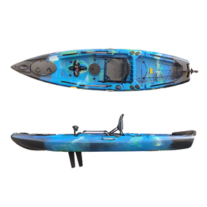 Kayak à pédales de 12 pieds, CE, monoplace, une personne, en plastique rigide HDPE, moteur électrique, kayak de pêche avec propulsion par pédales - Product Image 3