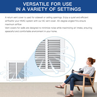 Grilles d'air de retour en acier Lakeso, cache-conduit CVC, paroi latérale et plafond, cache-ventilation en acier robuste