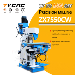 ZX7550CW High Precision Vertical Milling And Drilling Machine With MT4 Spindle And Automatic Tool Feed Milling Machine