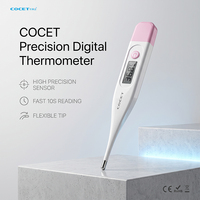 Termometer Digital anak, alat pengukur suhu elektronik LCD tahan air kinerja tinggi dengan perangkat Alarm
