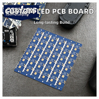 Placa de circuito de bombilla LED personalizable, ordenador de una sola placa con material de base de dos caras, PCB de dos caras