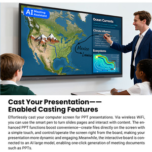 Écran interactif BOE E4 65 pouces 4K UHD, OEM/ODM Android 14 Tactile IR WiFi-<span class=keywords><strong>6</strong></span> pour petits bureaux et écoles - Product Image 5