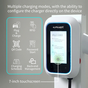 สถานีชาร์จไฟฟ้ากระแสสลับ UNI PLUS Type 2 Level 2 สำหรับรถยนต์ไฟฟ้า กำลังไฟ 7kW 11kW แบบติดผนังหรือแบบตั้งพื้น (อุปกรณ์เสริม) พร้อมสายชาร์จยาว 5 เมตร - Product Image 2