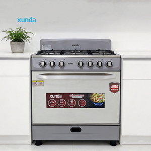 Estufa de Gas Comercial Xunda de 30 Pulgadas con Horno, 5 Quemadores, Cocina de Gas para Restaurante con Horno para <span class=keywords><strong>Pizza</strong></span> y Parrilla para Panadería - Product Image 1