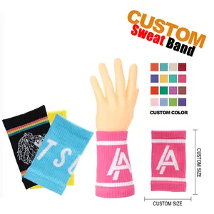 KHDZ कस्टम लोचदार बर्फ wristband कस्टम डिजाइन अपनी खुद की पसीना-शोषक बेल्ट खेल wristband. फैशन के सामान हाथ गार्ड