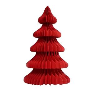 Arbre en papier rouge sur pied H. 45CM - Product Image 1